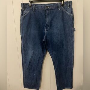 Men’s Dickies carpenter denim jeans W42 L30 EUC!